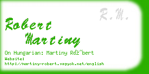 robert martiny business card